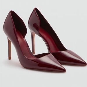 Mango Deep Burgundy Heels